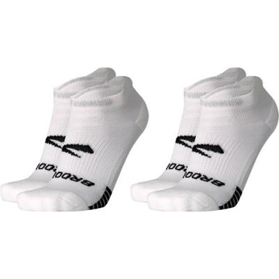 Brooks Ghost Lite No-Show Socks - 2 Pairs White S