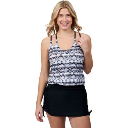 Free Country Double-Strap Cutout Swimsuit Top - Women's 0