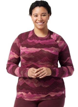 Smartwool Classic Thermal Merino Pattern Crew Base Layer Top - Women's 2