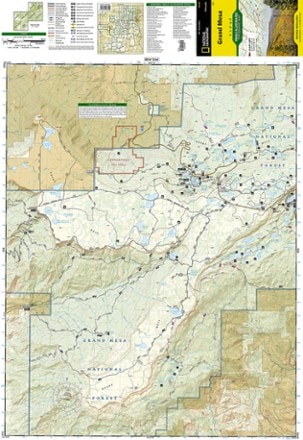 National Geographic Grand Mesa Trail Map 1