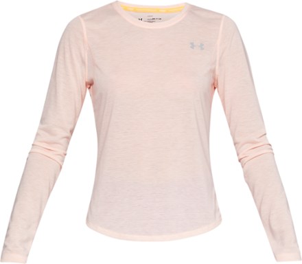 pink under armour long sleeve shirt