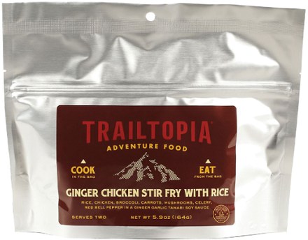Trailtopia Ginger Chicken Stir Fry with Rice - 2 Servings 0