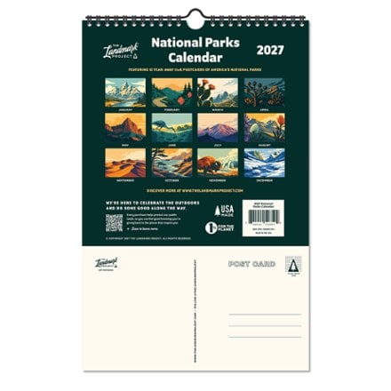 The Landmark Project 2027 National Parks Wall Calendar 2