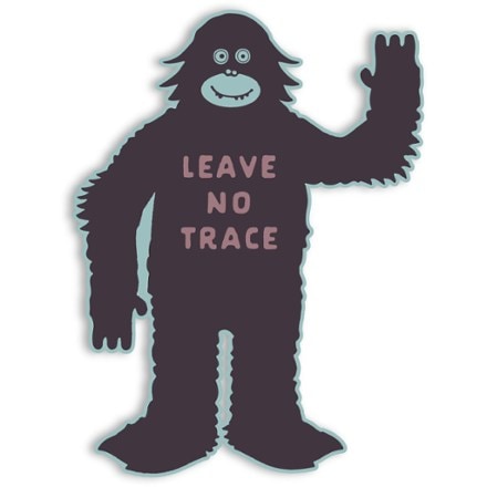 The Landmark Project Leave No Trace Sasquatch Sticker 0