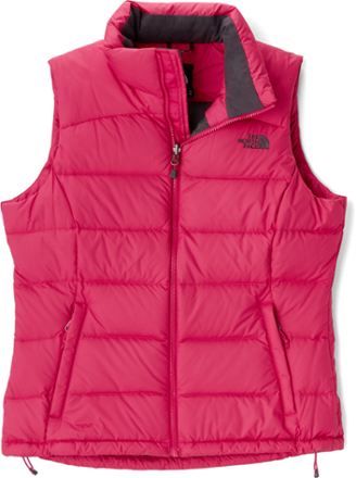 north face red vest womens