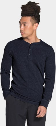 the north face men's tnf terry ls henley