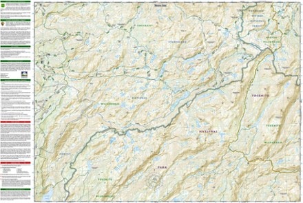 National Geographic Yosemite NW: Hetch Hetchy Reservoir Topographic Map 2