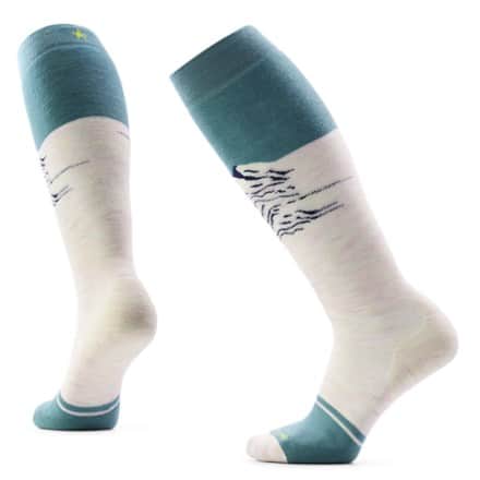 Smartwool Snowboard Targeted Cushion Valley Sunset Over the Calf Socks. - Women's 0