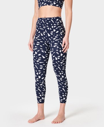 Athleta Polka Dots Black Leggings Size XL - 60% off