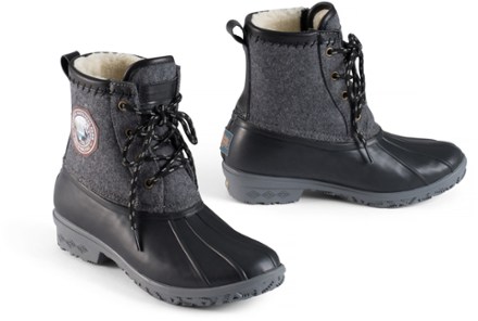 gray duck boots womens