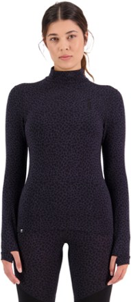 Mons Royale Cascade Merino Flex Mock-Neck Base Layer Top - Women's 1