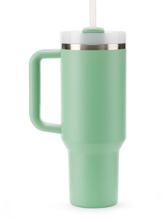 Quencher H2.0 FlowState Tumbler - 40 fl. oz. [Back view (Jade)]