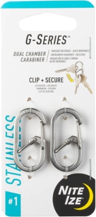 Nite Ize G-Series Carabiner Keychain - Size 1 - Package of 2 1