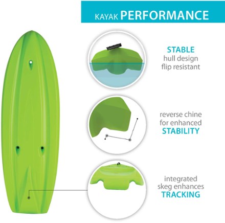 Lifetime Kayaks Recruit Kayak with Paddle - Kids' 8