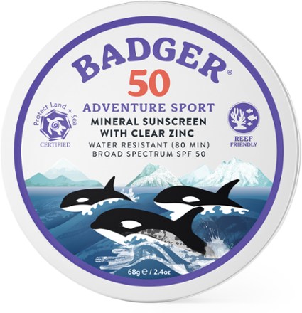 Badger SPF 50 Adventure Sport Mineral Sunscreen - 2.4 oz. Tin 0
