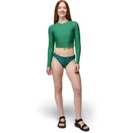 prAna Mallorca Reversible Swimsuit Bottoms - Women's BLUFF BLUE CHECKER (Top not included)