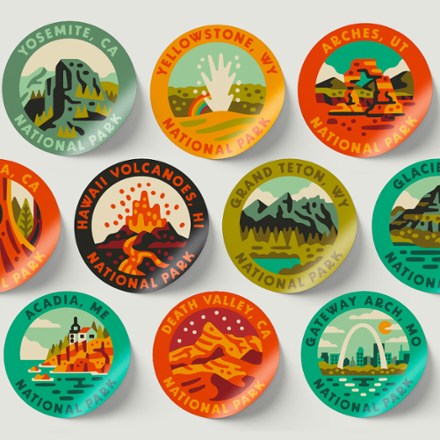 THE GEOPROJECT 63 National Parks Sticker Pack 1