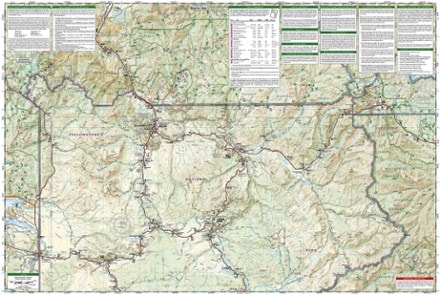 National Geographic Yellowstone National Park Trail Map 2