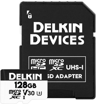 Delkin Devices UHS-I microSDXC Preferred Outdoor Memory Card with SD Adapter - 128 GB 0
