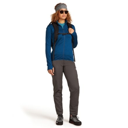 Icebreaker Merino Blend 300 RealFleece Descender Long-Sleeve Zip Base Layer Top - Women's 4