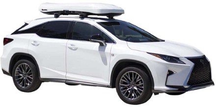 INNO Wedge 660 Roof Box In use (Gloss White)