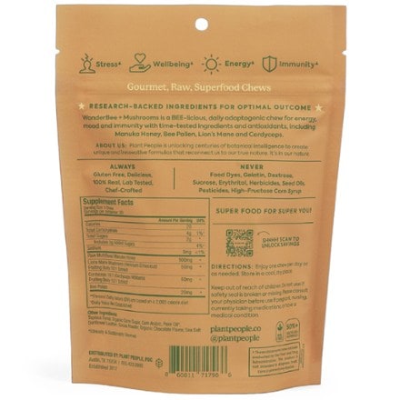 Plant People WonderBee Superfood & Mushroom Honey Chews 1