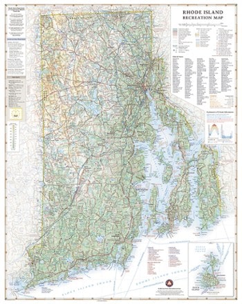 Benchmark Maps Rhode Island Recreation Map 1