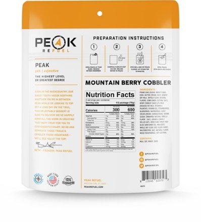 PEAK REFUEL Mountain Berry Cobbler - 2 Servings 1