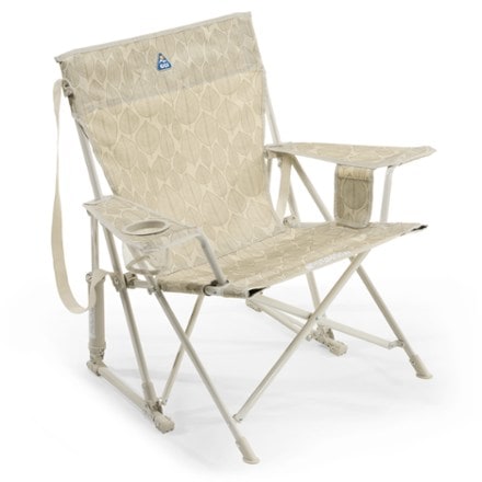 GCI Outdoor Kickback Rocker Chair Leaf Print Soft Neutral - Simolary