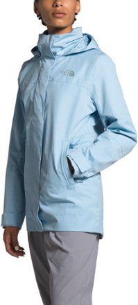 white north face rain jacket
