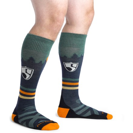 Darn Tough High Fives Over-the-Calf Midweight Ski and Snowboard Socks - Men's 1