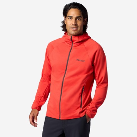 Marmot レッド フルジッパーウェア Marmot Leconte Full-Zip Fleece Hoody - Men's | REI Co-op