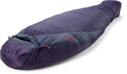 Marmot Trestles Elite Eco 20 Sleeping Bag - Women's 3/4 head view (Midnight/Storm)