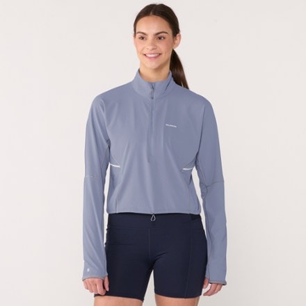 Salomon Sense Aero Hybrid Cropped Pullover - Women's 1
