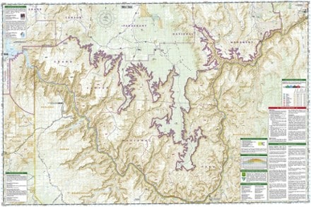 National Geographic Grand Canyon National Park Trail Map - West 1