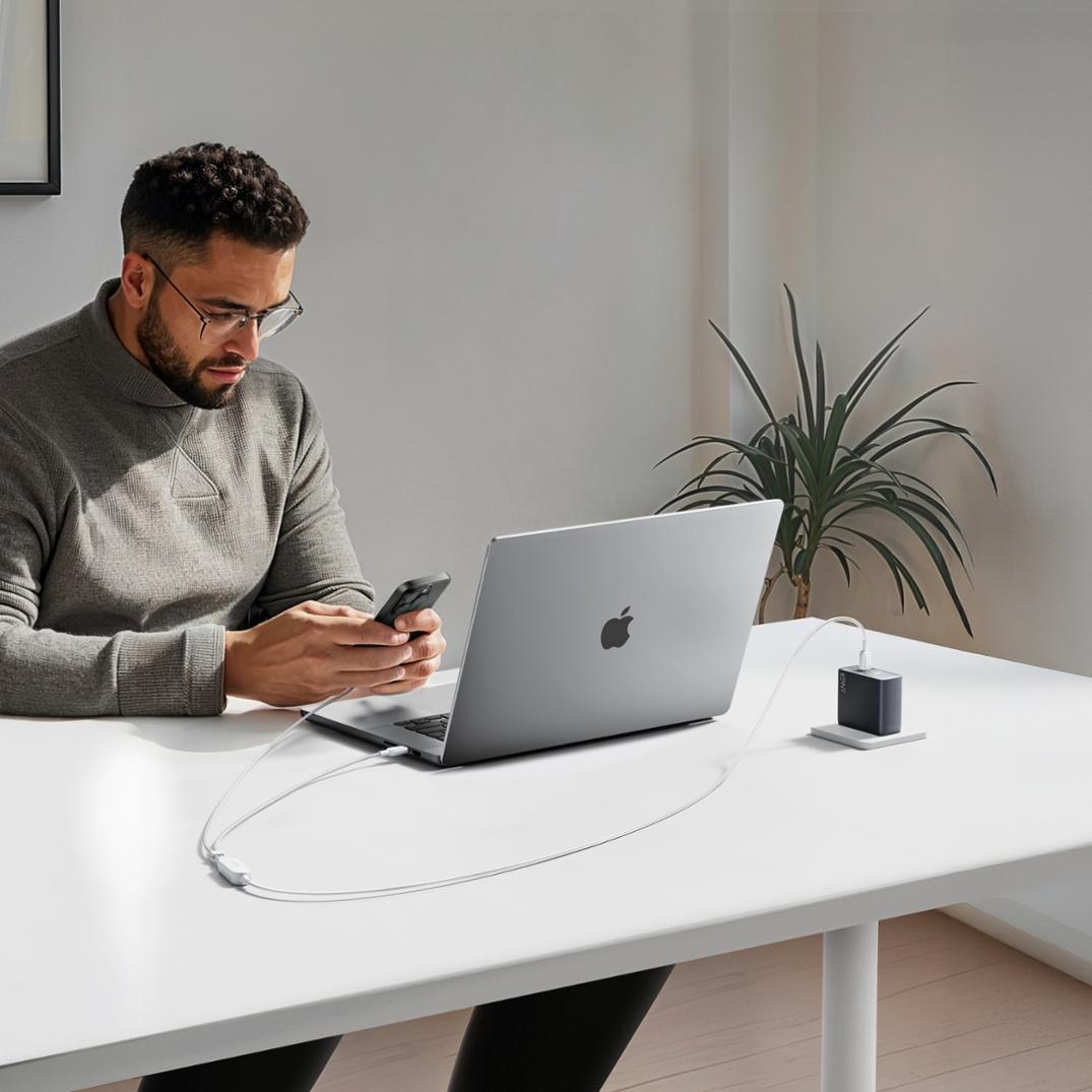Location Image for A8895 140W 2-in-1 USB-C to USB-C Cable - 4 ft.
