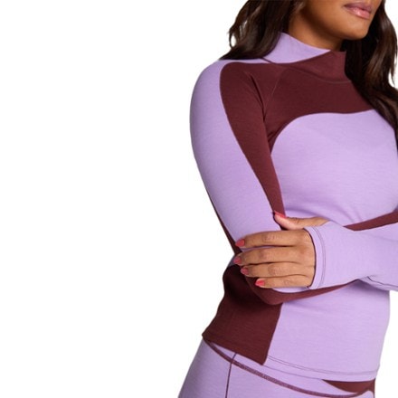 SENIQ Wool Sculpt Merino Mock-Neck Long-Sleeve Base Layer Shirt - Women's 3