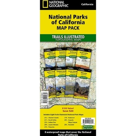 National Geographic National Parks of California Map Pack 0