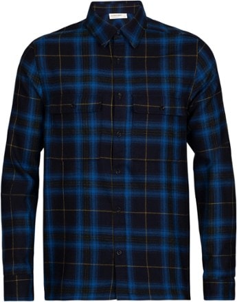 Icebreaker Merino Dawnder Long-Sleeve Plaid Flannel Shirt - Mens