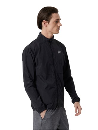 New balance reflective packable jacket top