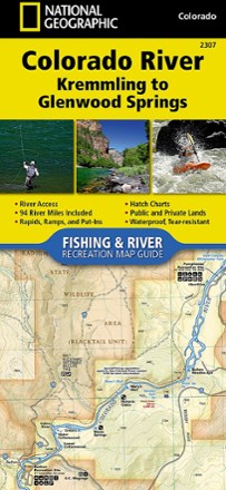National Geographic Colorado River Fishing & River Recreation Map Guide: Kremmling to Glenwood Springs 0