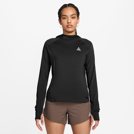 Nike Women's ACG Trail UV Hooded Mid Layer  Black L
