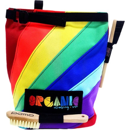 ORGANIC Climbing Rainbow-Edition Lunch Bag Chalk Bucket Brushes not included