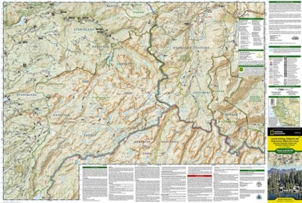 National Geographic Carson-Iceberg, Emigrant & Mokelumne Wilderness Areas Topographic Map 1