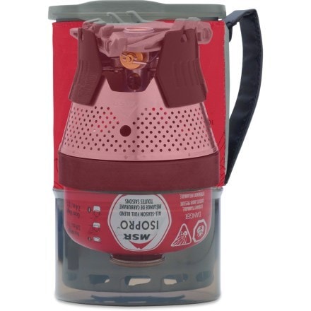MSR WindBurner Stove System X-ray (Red). Fuel not included.