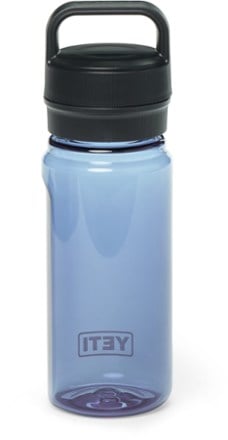 YETI Yonder Water Bottle with Yonder Chug Cap - 20 fl. oz. Back view (Navy)