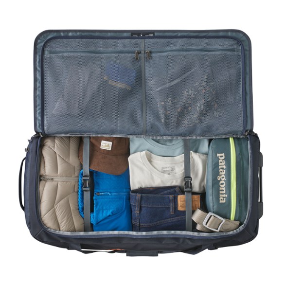 Fully packed shown in smolder blue.