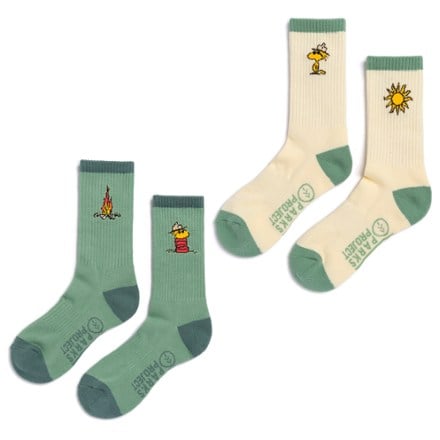Parks Project Peanuts x Parks Project Trail Crew Socks - 2 Pairs Side two