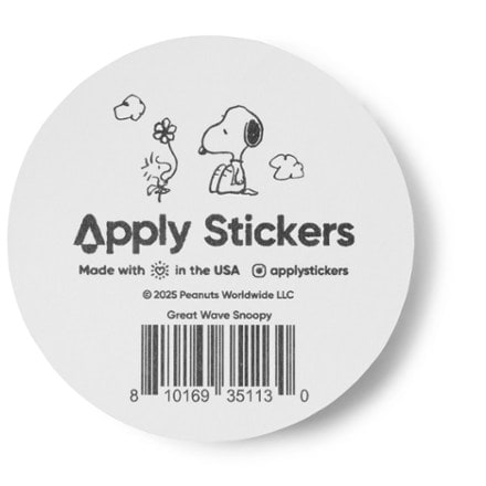 Apply Stickers Great Wave Snoopy Sticker 2