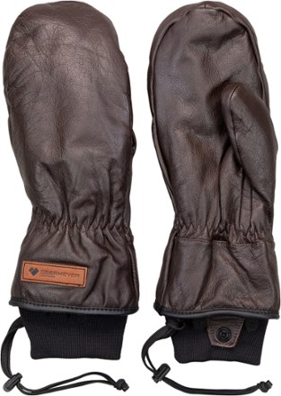 Obermeyer Leather Mittens - Men's 0
